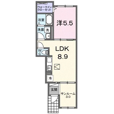 モン・ルクール 102【管理NO：1-028577301-01020】 ★家具家電は申し込み後に搬入します★ ★2026年09月中旬入居可能★の外観画像