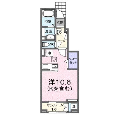 ラ・カサ・デ　Ｎ 103【管理NO：1-028155101-01030】 ★家具家電は申し込み後に搬入します 2026年09月中旬入居可能の外観画像