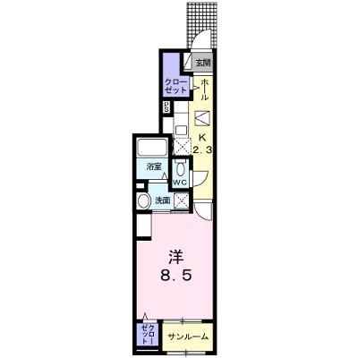 ラ・プエルタ 102【管理NO：1-024481001-01020】 ★家具家電は申し込み後に搬入します★の外観画像