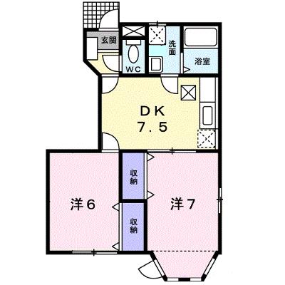 カサ・ブランカＣ 101【管理NO：1-011191403-01010】 ★家具家電は申し込み後に搬入しますの外観画像