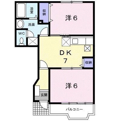 カサ・ブランカＢ 102【管理NO：1-011191402-01020】 ★家具家電は申し込み後に搬入しますの外観画像