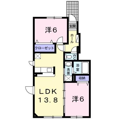 Ｖｉｌｌａ　佐藤　Ｄ 104【管理NO：1-018141101-01040】 ★家具家電は申し込み後に搬入します★ ★2026年09月下旬入居可能★の外観画像