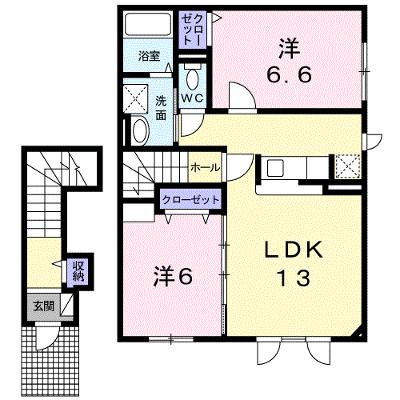パール　オブ　ハート 202【管理NO：1-016956901-02020】 2026年08月中旬入居可能の外観画像