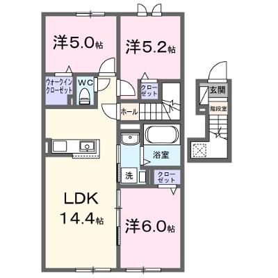 ヴィラＫ　Ⅶ 204【管理NO：1-028710701-02040】 ★家具家電は申し込み後に搬入します★ ★2026年10月上旬入居可能★の外観画像