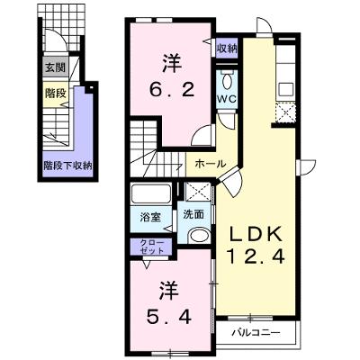 グラース　アン　ポタジェ　Ⅱ 201【管理NO：1-015734302-02010】 ★家具家電は申し込み後に搬入しますの外観画像
