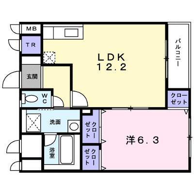 ジュネス松陰 203【管理NO：1-012268901-02030】 ★家具家電は申し込み後に搬入しますの外観画像