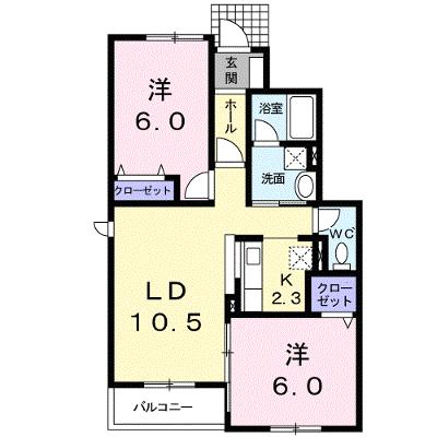 キャトルセゾンＣ 103【管理NO：1-015404101-01030】 ★家具家電は申し込み後に搬入しますの外観画像