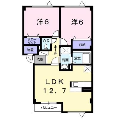 アヴニール・シェル　２番館 202【管理NO：1-011298202-02020】 ★家具家電は申し込み後に搬入しますの外観画像