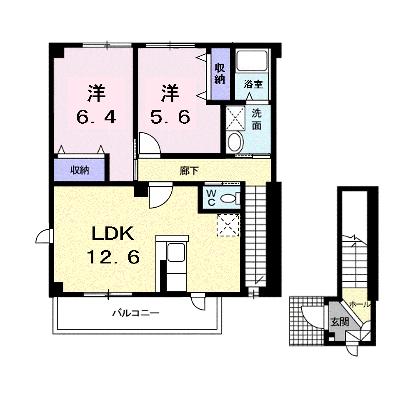 ブラン・エールⅡ 201【管理NO：1-013582202-02010】 ★家具家電は申し込み後に搬入しますの外観画像