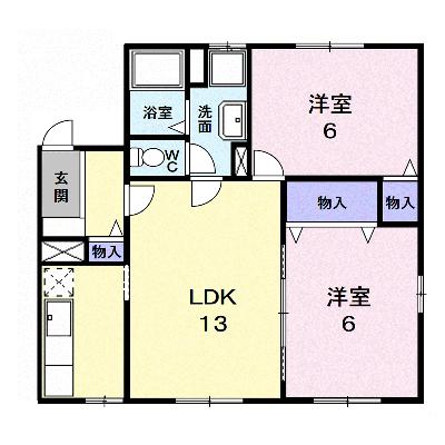 ドエルⅢ 201【管理NO：1-005958101-02010】 ★家具家電は申し込み後に搬入しますの外観画像