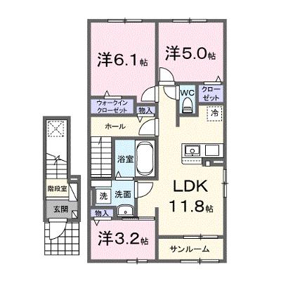 ハレアカラ 205【管理NO：1-028446201-02050】 2026年10月上旬入居可能の物件写真1
