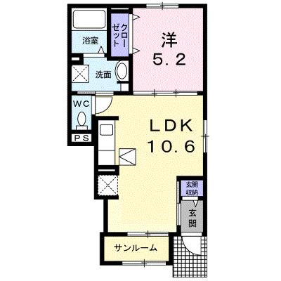 フロンティア・コート 104【管理NO：1-028101401-01040】 ★家具家電は申し込み後に搬入します★ ★2026年10月上旬入居可能★の外観画像