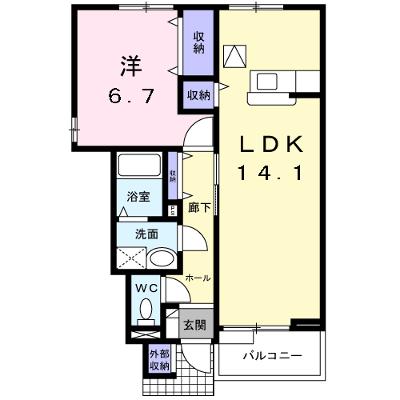 ポンピエール 101【管理NO：1-012034101-01010】 ★家具家電は申し込み後に搬入します★ ★2026年11月上旬入居可能★の外観画像