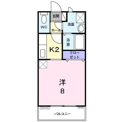 ルミエール 201【管理NO：1-011674801-02010】 ★家具家電は申し込み後に搬入します★ ★2026年12月中旬入居可能★の外観画像