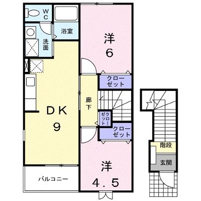 リーブラＢ 201【管理NO：1-010529402-02010】 ★家具家電は申し込み後に搬入します★の外観画像