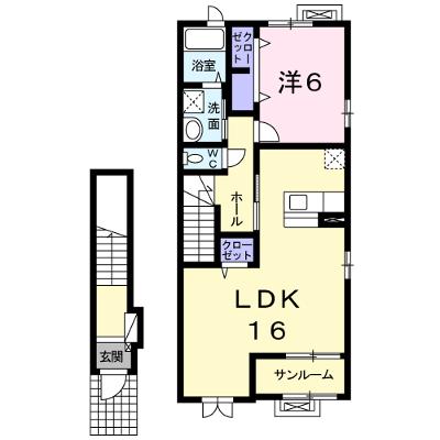 インフィニティ 205【管理NO：1-019016801-02050】 ★家具家電は申し込み後に搬入します★の外観画像