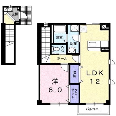プリムローズⅠ 201【管理NO：1-013785301-02010】の外観画像