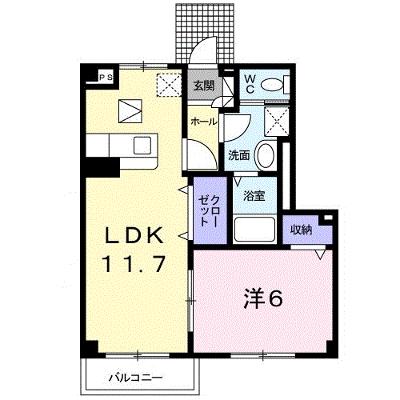 プリムローズⅠ 102【管理NO：1-013785301-01020】 2026年07月中旬入居可能の外観画像