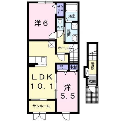 フレックス　タウン　壱番館 202【管理NO：1-025686001-02020】の外観画像