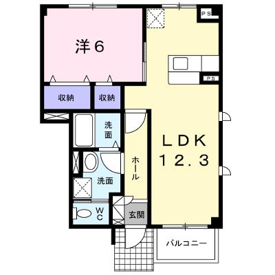 プリムローズⅡ 104【管理NO：1-013785302-01040】 ★家具家電は申し込み後に搬入します★ ★2026年10月下旬入居可能★の外観画像