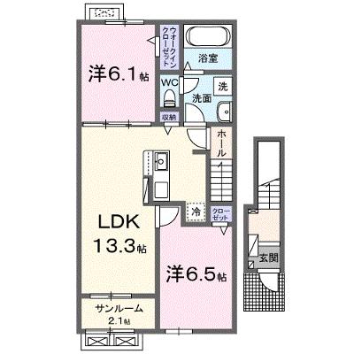 ル・クレール 202【管理NO：1-028392701-02020】 ★家具家電は申し込み後に搬入します★ ★2026年10月上旬入居可能★の外観画像