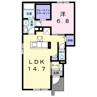 ルーラル　クラウンⅠ 101【管理NO：1-021041201-01010】 ★家具家電は申し込み後に搬入します★の外観画像