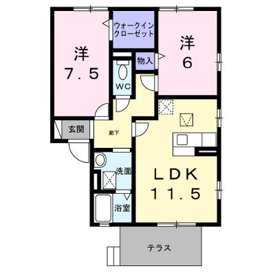 エスポワールＢ 102【管理NO：1-099399201-01020】 2026年07月上旬入居可能の外観画像