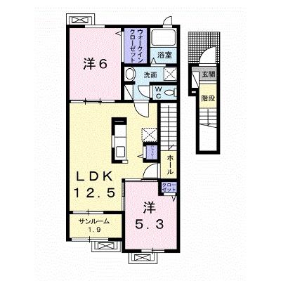 エルミタージュ　竹Ⅱ 202【管理NO：1-021420602-02020】 ★家具家電は申し込み後に搬入します★の外観画像
