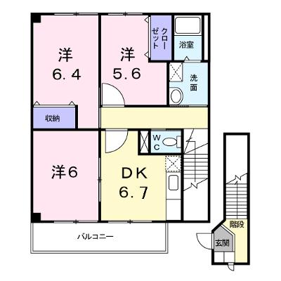 クレールＡ 203【管理NO：1-007936701-02030】 ★家具家電は申し込み後に搬入します★の外観画像