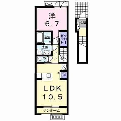 パーシモンズ・ハーモニー 204【管理NO：1-022535001-02040】 ★家具家電は申し込み後に搬入しますの外観画像