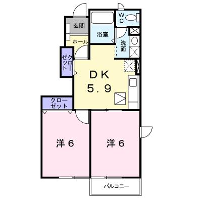 ル・モンドＦⅠ 101【管理NO：1-010780801-01010】 ★家具家電は申し込み後に搬入しますの外観画像