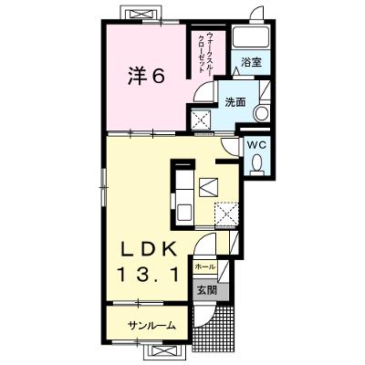 ドリームフェアⅡ 101【管理NO：1-021969902-01010】 ★家具家電は申し込み後に搬入します★ ★2026年11月中旬入居可能★の外観画像