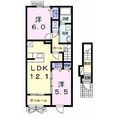 ジェルメＳＡＫＡＩＳＯＵＴＨ 203【管理NO：1-017774301-02030】 ★家具家電は申し込み後に搬入します★の外観画像