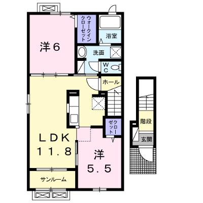 ドリームフェアⅢ 201【管理NO：1-021969903-02010】 ★家具家電は申し込み後に搬入します★ ★2026年10月下旬入居可能★の外観画像