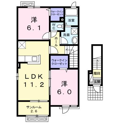 リサージⅡ 201【管理NO：1-019342802-02010】 ★家具家電は申し込み後に搬入しますの外観画像