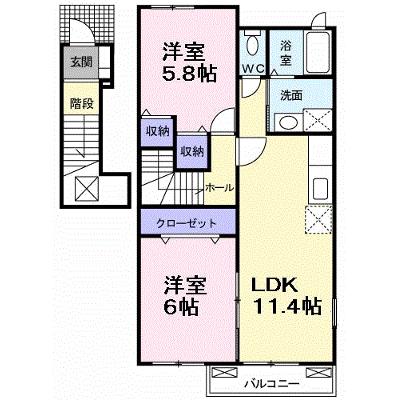 ビッグ　シャトーＥ 201【管理NO：1-016392301-02010】の外観画像