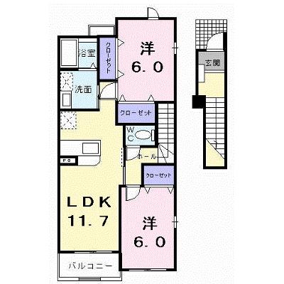 オーブ　メゾン　アミナ　Ｂ棟 201【管理NO：1-013707002-02010】の外観画像