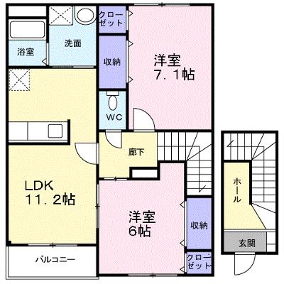 ブロッサムⅠ 202【管理NO：1-009623601-02020】 ★家具家電は申し込み後に搬入します★ ★2026年10月中旬入居可能★の物件写真1