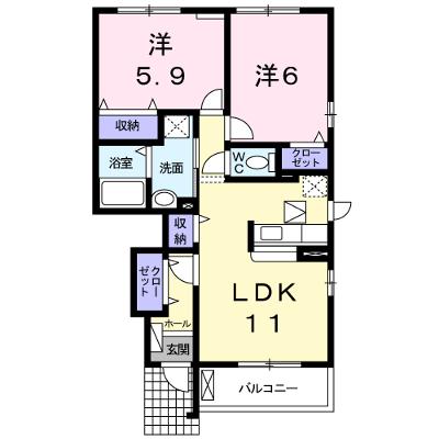 ジェルメ　アンジュⅡ 102【管理NO：1-015812202-01020】の外観画像