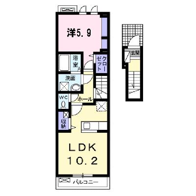 グレイスⅡ 202【管理NO：1-021407002-02020】 2026年07月下旬入居可能の外観画像