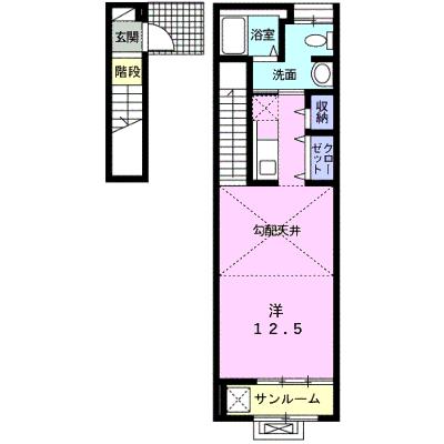 ベル　フィオーレ 203【管理NO：1-019401501-02030】 ★家具家電は申し込み後に搬入しますの外観画像