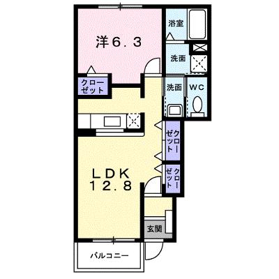 フラングラース 103【管理NO：1-013646801-01030】 ★家具家電は申し込み後に搬入しますの外観画像