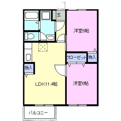 セブンピーク吉岡 203【管理NO：1-007284101-02030】 ★家具家電は申し込み後に搬入します★の外観画像
