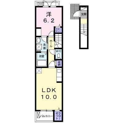 ラキオラ 202【管理NO：1-025384501-02020】 ★家具家電は申し込み後に搬入します★の外観画像