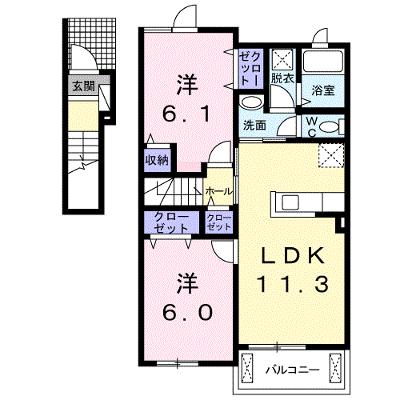 Ｌｉａｎｇｅ　Ｖｉｌｌａ　Ｂ 202【管理NO：1-021749302-02020】 ★家具家電は申し込み後に搬入します 2026年07月中旬入居可能の外観画像