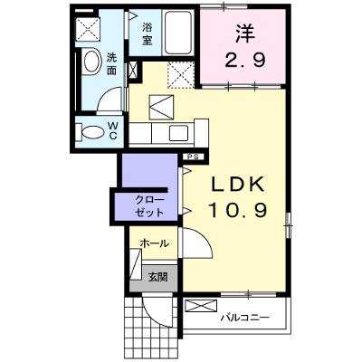 エヌエスハイム　Ｄ 103【管理NO：1-018993804-01030】 ★家具家電は申し込み後に搬入します★の外観画像