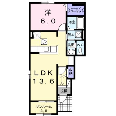 ブランドール西館Ａ 101【管理NO：1-024047301-01010】 ★家具家電は申し込み後に搬入します★の外観画像
