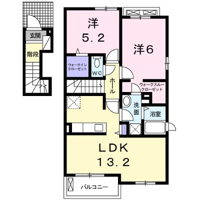 チームサモン若柳フィフス 201【管理NO：1-023956501-02010】 ★家具家電は申し込み後に搬入します★の外観画像