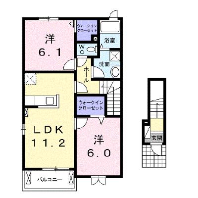 ヴィラ・ドナーチェⅡ 201【管理NO：1-021332102-02010】 ★家具家電は申し込み後に搬入しますの外観画像