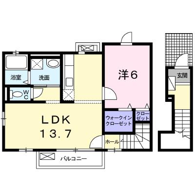 ノベルティーあさひ　Ｃ 204【管理NO：1-019120101-02040】 ★家具家電は申し込み後に搬入しますの外観画像